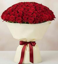 Букет 101 Красная роза Милано в Залужном
