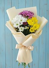 Букет цветов из:  Хризантемы в Залужном