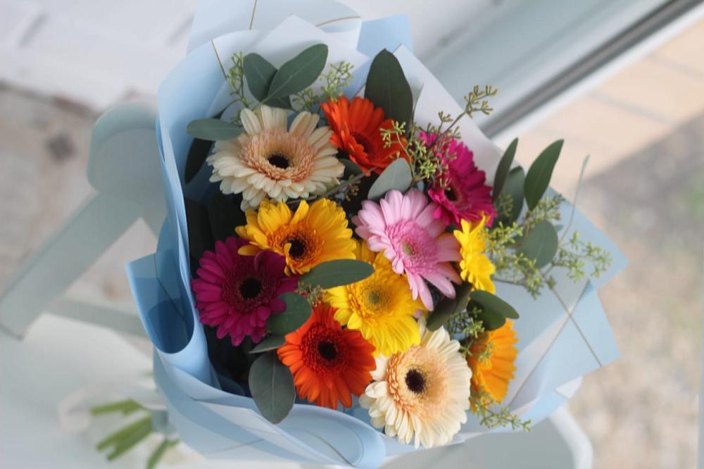 Букет цветов из: Герберы в Залужном