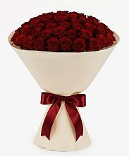 Букет 101 Бордовая роза Блэк Бакарра в Залужном