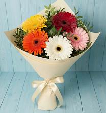 Букет цветов из:  Герберы в Залужном