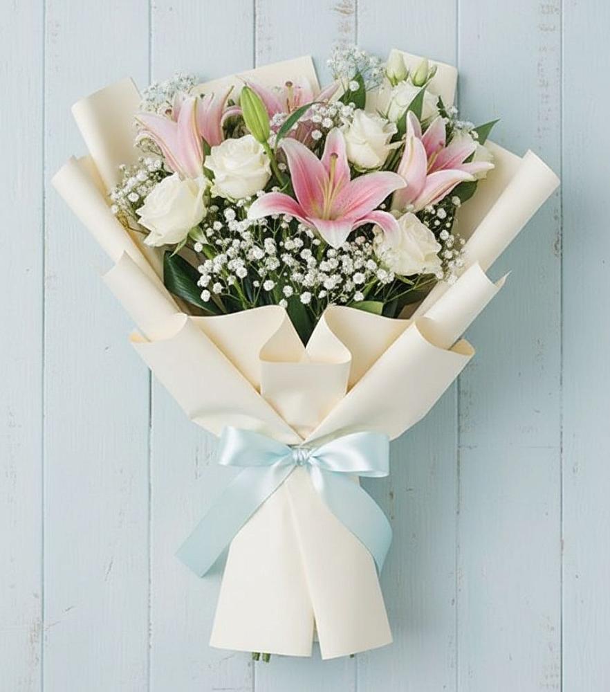 Букет цветов из: Лилии в Залужном