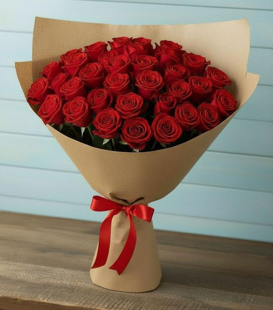 Букет Красные розы Милано в Залужном