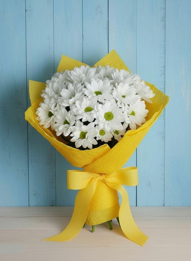 Букет цветов из: Хризантемы в Залужном