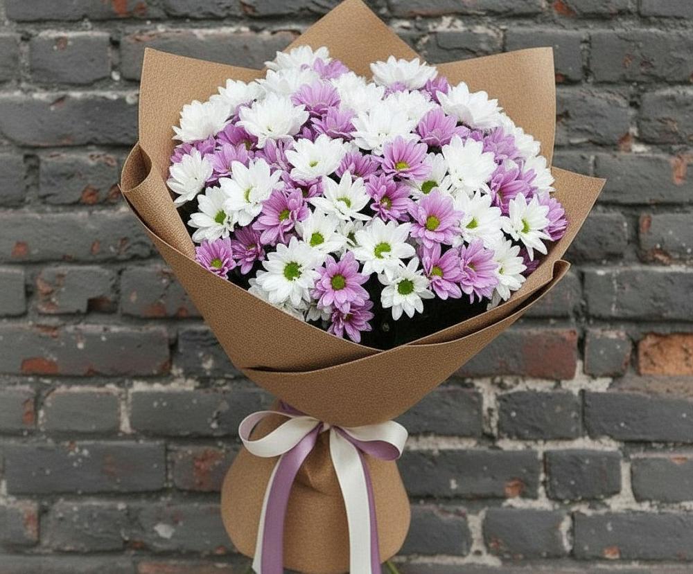 Букет цветов из: Хризантемы в Залужном