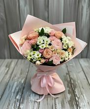 Букет цветов из:  Гвоздики, Розы и Хризантемы #REPLACE_PRED# Залужном