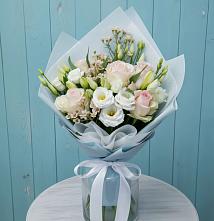 Букет цветов из:  Розы и Лизиантусы #REPLACE_PRED# Залужном