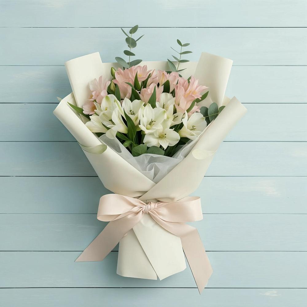 Букет цветов из: Альстромерии в Залужном