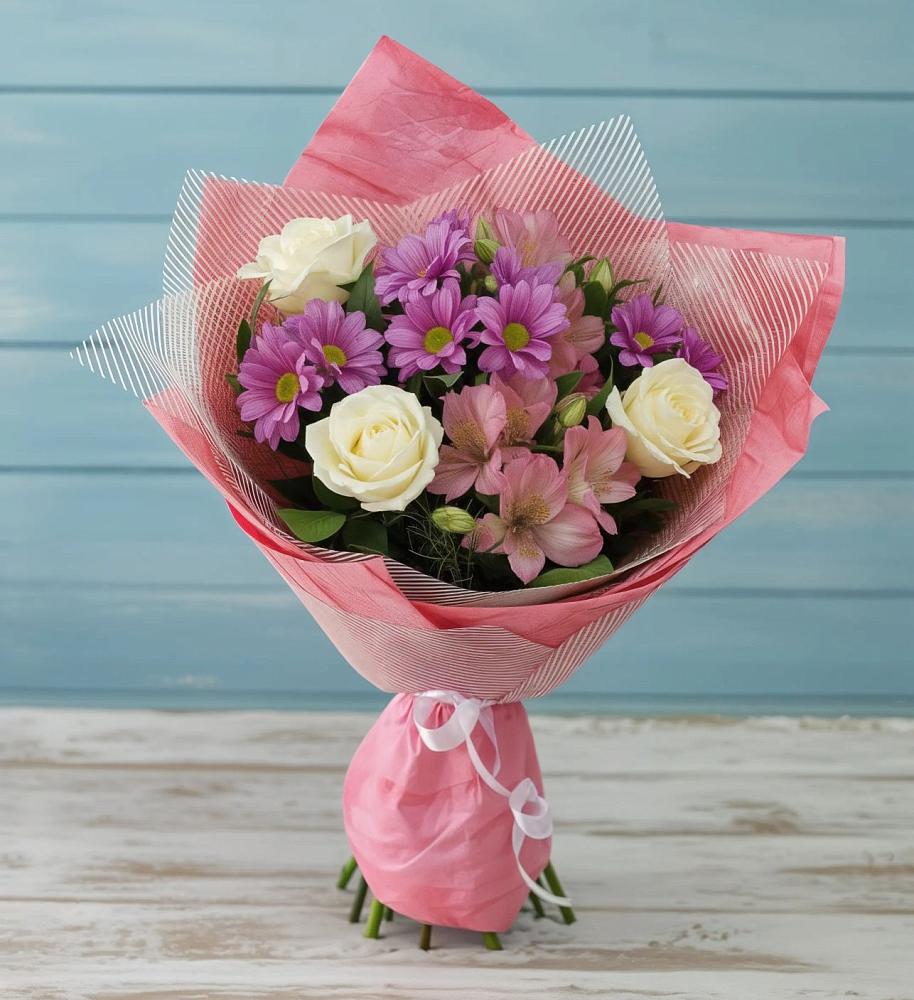 Букет цветов из: Герберы в Залужном