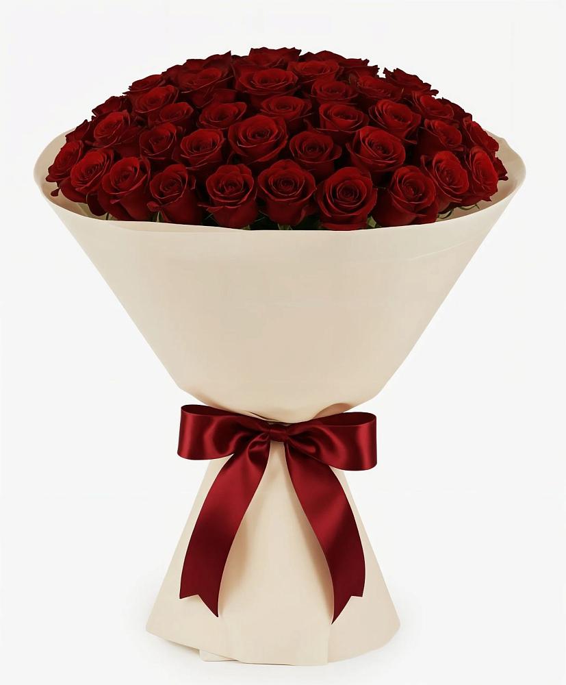 Букет 101 Бордовая роза Блэк Бакарра в Залужном