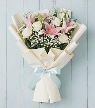 Букет цветов из:  Лилии в Залужном