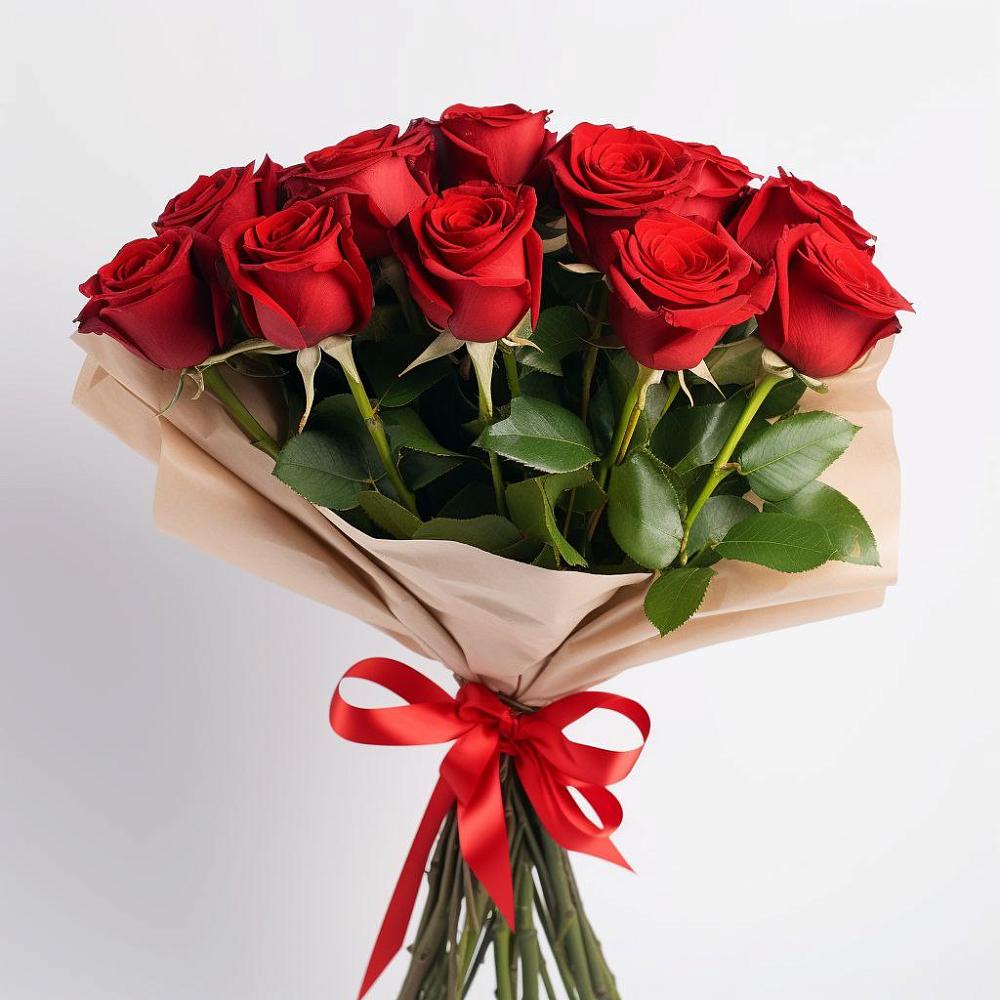Букет 11 Красных роз Эдлесс Лав в Залужном