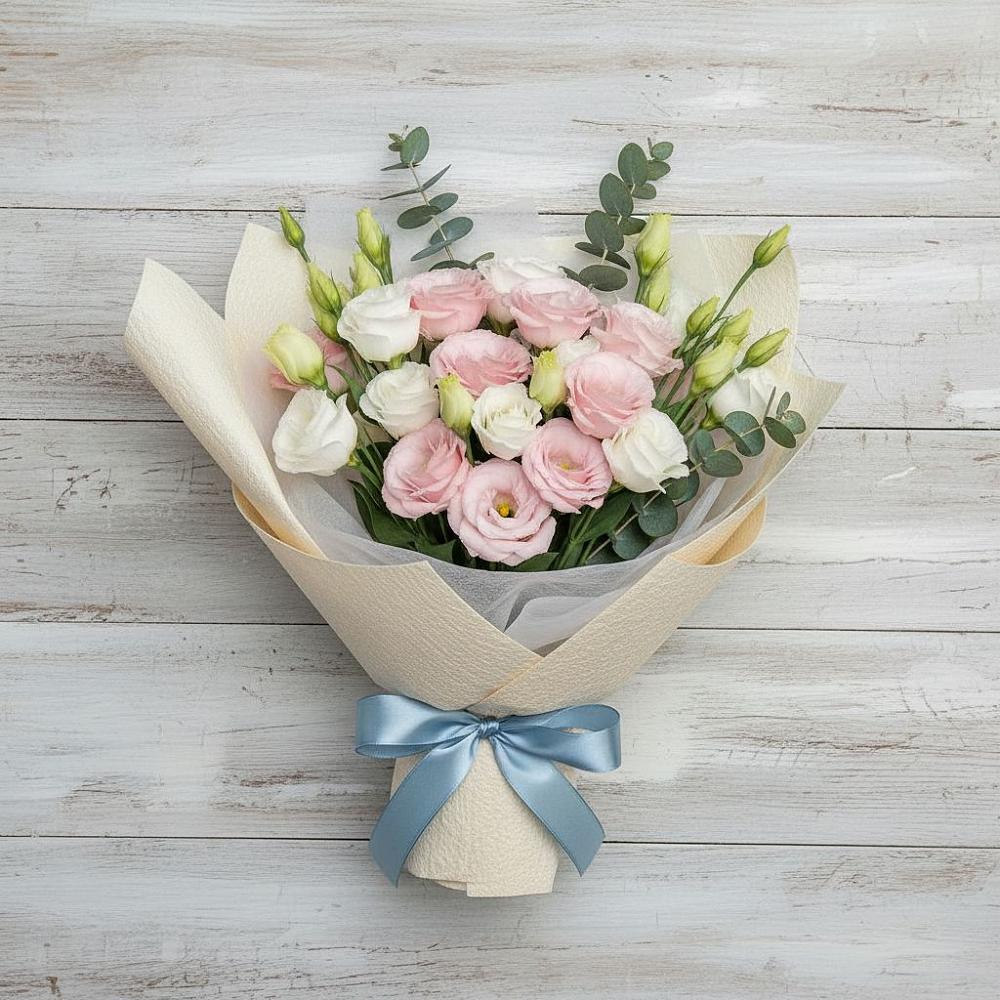 Букет цветов из: Лизиантусы в Залужном